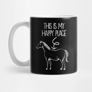 This Is My Happy Place Horse - Horseback Riding Mug